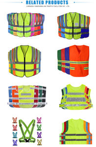 Sicherheits weste Benutzer definiertes Logo Nacht im Freien Langlebig Hohe Sichtbarkeit Reflektierende Weste mit hoher Helligkeit für den Straßenbau - Product Image 3