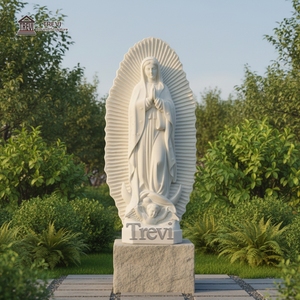 Statua TREVI Grande in <span class=keywords><strong>Marmo</strong></span> della Vergine Maria Cattolica, Scultura della Madonna di Guadalupe per Esterni - Product Image 6