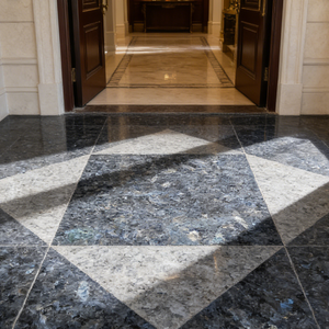 Dalle de granit bleu perle naturel poli de qualité supérieure, découpée sur mesure, durable pour cuisine, salle de bain et extérieur - Product Image 4