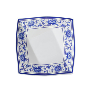 A5 <b>Melamine</b> Blue and White Porcelain <b>Plate</b>, Restaurant Tableware, Cold Dish <b>Plate</b>, Plastic Dish <b>Plate</b>, Creative Imitation - Product Image 3
