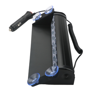 Luz de advertencia estroboscópica para salpicadero de coche, Flash Led rojo y azul, 8 Led, <span class=keywords><strong>16</strong></span> modos de parpadeo, 12V, CC - Product Image 6
