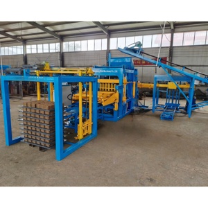 Machine à blocs de béton électrique hydraulique entièrement automatique QT4-15 pour blocs creux, pavés et blocs pleins, avec moteur PLC haute performance - Product Image 3