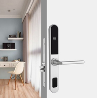 Cerradura Inteligente Delgada e Impermeable para Hotel con Software Gratuito y Cerradura Europea para Puerta de PVC