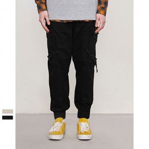 Nuovo stile <span class=keywords><strong>nero</strong></span> 100% cotone uomo Hip Hop pantaloni Cargo <span class=keywords><strong>con</strong></span> grande tasca personalizzata - Product Image 2