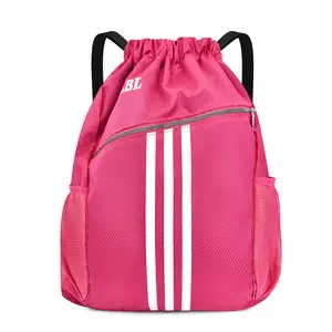 Mochila deportiva de gran capacidad con cordón, personalizada, con bolsillo, multifunción, a la moda