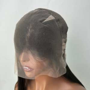 Mejores ventas original de lujo recto cabello humano encaje frontal sin cola pelucas al por mayor - Product Image 5