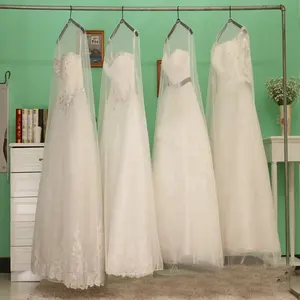 SADI 透明硬纱服装袋新娘礼服袋盖婚纱新娘婚纱礼服衣服防尘罩