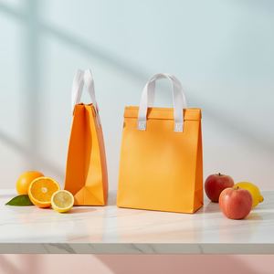 Hot Sales Waterproof Insulated Nonwoven Lunch Cooler Bag Free Sample Takeaway Hot/Cold Food Delivery Disposable Coffee Bag - Product Image 3