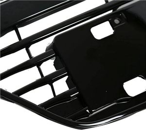 Rejilla Superior Delantera, Compatible con Honda <span class=keywords><strong>HRV</strong></span> 2016-2018, Completamente Negra y Cromada - Product Image 6
