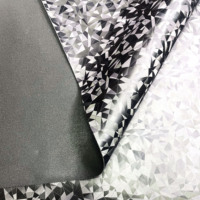 Siège de moto en cuir semi-PU personnalisé avec motif géométrique triangulaire brillant, cuir artificiel imperméable pour selle de moto