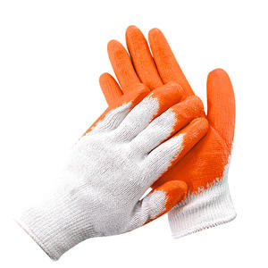 Gants de protection du travail en gros Gants orange antidérapants Gants en caoutchouc de construction résistants à l'usure - Product Image 3