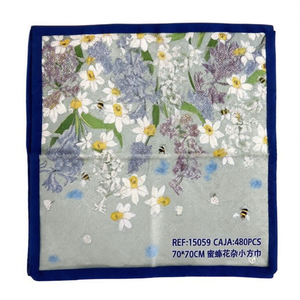 Foulard quadrato piccolo Bee And Flower 70x70 cm - Product Image 2