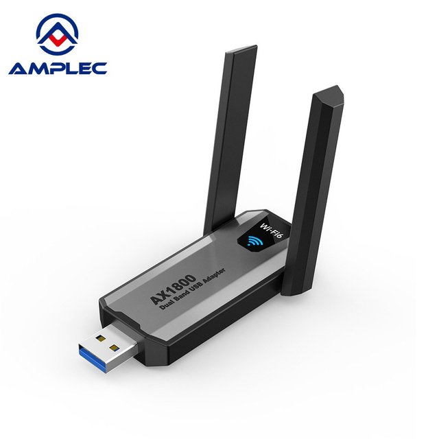 AX1800 USB WiFi 6 Adapter,Dual Band 2.4G/5G WiFi Dongle for Desktop PC, Wireless Network Receiver Supports Windows 11/10
