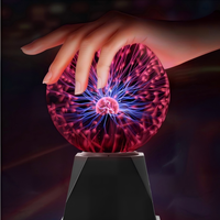 Boule de plasma à brancher avec prise standard EU/US, globe magique à électricité statique, lampe à éclairs activée par le son pour la maison