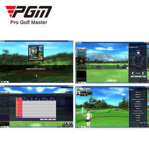 Pgm Indoor Golf Simulator Com Projeção 3D E Tela De Impacto Portátil Movimento Hd Mat Lançamento Recinto Inflável Câmera Verde - Product Image 5
