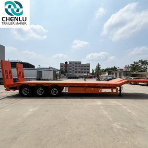 <span class=keywords><strong>Paula</strong></span> 60-80 tonnes en acier à 3 essieux semi-remorque surbaissée avec pneu 12R22.5 nouvelle condition transport efficace de l'équipement de la machine - Product Image 2
