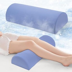 Coussin pour genoux pour dormir sur le dos - Coussin demi-lune pour les jambes - Coussin rafraîchissant pour genoux pour dormir sur le dos, soutien des jambes, élevation des pieds - Product Image 1