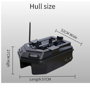 เรือตกปลา Zhanlan พร้อมระบบ GPS กลับอัตโนมัติและเครื่องหาปลา ช่องใส่เหยื่อคู่ ไฟ LED สำหรับตกปลาในทะเลสาบและอ่างเก็บน้ำ - Product Image 2