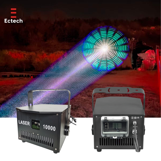 Professional 3D Mapping Outdoor 15W RGB Laser Lights Projector IP65 Waterproof DMX512 for Control for Cloud Advertising