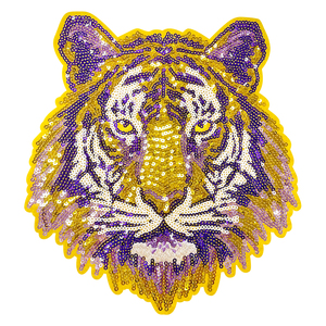 Tiger Embroidered Patch - Tiger Patches - Tiger Embroidery Designs - Embroidery - Embroidered Patches - Tiger Appliqués, Tiger Iron On - Foto 4