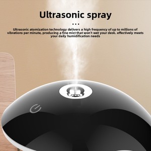 Cross-border Colored Light Anti-gravity 0.5-1L Circular Plastic Gel <b>Humidifier</b> Model GH10 Automatic Shutoff Reverse Atomization - Product Image 2