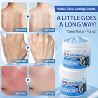 YECUCE Crème Réparatrice Cutanée à l'Essence de Peptides de Cuivre et au Suif de Bœuf GHK-Cu, Crème Hydratante Fouettée au Suif de Bœuf pour le Visage et le Corps
