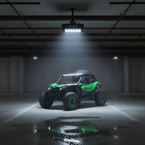 Lampe d'éclairage de garage LED 360 degrés IP65 étanche pour lavage de voitures, parking, luminaires de garage, lumière du jour 5000K AC 220V - Product Image 2