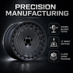 Rin de Aleación de 17 Pulgadas de Baja Presión, Estilo Beadlock, PCD 114.3*5, Negro Mate, <span class=keywords><strong>para</strong></span> Autos de Pasajeros, Compatible con VW Golf y Toyota Camry - Product Image 6