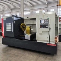 Tour CNC CK61125 à haute rigidité avec banc en fonte, machine de tournage de précision, alésage de broche de 105 mm, servomoteur et vis à billes