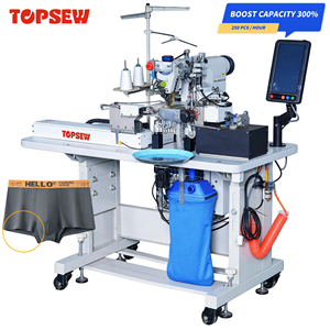 Machine à ourler industrielle automatique TOPSEW TS-816 pour bas de pantalon, haute efficacité, 3-4 pièces/min, équipement de <span class=keywords><strong>couture</strong></span> - Product Image 1
