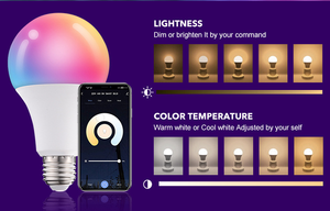 <span class=keywords><strong>Alexa</strong></span> Google AI Compatible Tuya Smart RGBW Bombilla WiFi para Bluetooth Cuerpo de aluminio Fuente de luz LED Control DE MÚSICA - Product Image 5