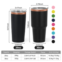 Mug de camping en acier inoxydable à double paroi de 20 oz, plaqué or arc-en-ciel, gravé au laser, tasse à café de voyage