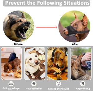 2025 New Soft Nylon Muzzles Anti-Biting Air Mesh Breathable Drinkable Adjustable Loop Pets Dog Mouth and Neoprene - Product Image 6