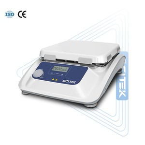 Placa Calefactora de Cerámica SCITEK de 10 Pulgadas, Amplio Rango de Temperatura, Advertencia de Seguridad, Registro de Datos, Función de Temporizador para Laboratorio - Product Image 1