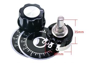 Rv24yn20s Carbon phim chiết + Quay số + Núm lần lượt duy nhất có thể điều chỉnh điện trở B502 5K Carbon phim chiết rv24yn20s - Product Image 5