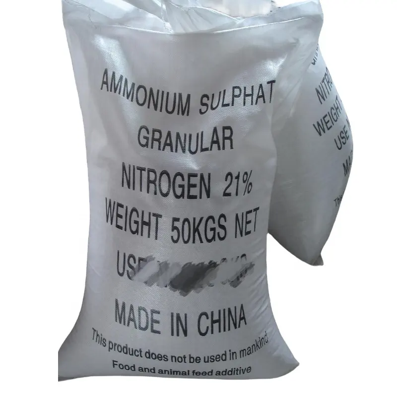 Нитратное удобрение сульфат аммония Кристалл или гранулированный белый сульфат аммония сельскохозяйственный класс