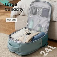 Sac à dos de cabine Ryanair Velvet neuf, 40x30x20, pour siège inférieur, 24L, sac de voyage TSA avec poche humide, compatible avec ordinateur portable 15,6 pouces