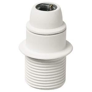 Support de lampe E14 M10x1, base en céramique blanche pour luminaires de plafond - Product Image 1