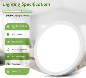 Paneles LED de Techo Mini de 5W 10W 15W con Clasificación IP44, Alto Lumen, Ahorro de Energía, Diseño Moderno para Dormitorio, Restaurante, Hogar y Oficina - Product Image 3