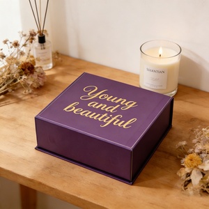 Gift Cardboard Paper Cardboard <b>Box</b> Purple Jewelry <b>Box</b> Eco-friendly Paper Customized Size and Color square Cardboard <b>Box</b> - Product Image 1