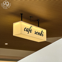 Boîte à lumière LED multi-formes personnalisée |   Enseigne lumineuse blanc chaud pour la signalisation des cafés, des commerces de détail et des boutiques