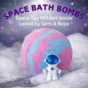 Colección de Juguetes de Astronautas, Set de Regalo de Bombas de Baño Efervescentes, Hipoalergénicas, de Larga Duración, Orgánicas, Nutritivas para la Piel - Product Image 2