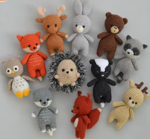 Juguete de Peluche de Animales del Bosque para Bebés, Zorro, Oso, Conejo, Ciervo, Erizo, Ardilla, Búho, Mapache, Mapache Blanco, Alce - Product Image 2