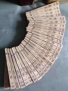 Good Quality Engraved logo Custom <b>Fan</b> 23cm Wood <b>Fan</b> Birthday Baby Party Decor Hand <b>Fans</b> Wholesale Gifts for Guest - Product Image 2