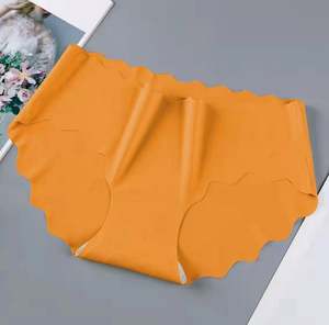 I-0504 Ice Silk Seamless Mid-waist Briefs for <b>Women</b> Wavy <b>Sexy</b> Briefs for <b>Women</b> Panties - Product Image 5