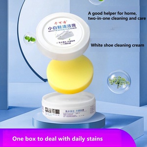 Giày trắng làm sạch kem rửa miễn phí bàn chải tạo tác nhân đặc biệt để khử nhiễm & bảo trì làm bằng bọt biển bền - Product Image 4