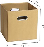 Oferta Especial: Organizadores Industriales Plegables ANQI AQ-FB03 con Asas Dobles, Cajas de Almacenamiento Bajo Cama de Tela No Tejida y Cartón