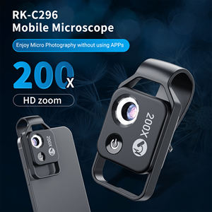 RK-C296 범용 휴대 전화 현미경 <span class=keywords><strong>200x</strong></span> 배율 줌 카메라 클램프 LED 렌즈 - Product Image 5