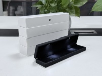 Boîte à bijoux LED carrée, étui pour bracelet, présentoir pour collier, emballage cadeau