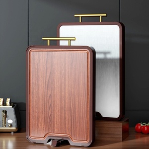 Nouveau haute qualité Double face en bois Style écologique viande fruits blocs à découper planche à découper planche à découper pour la cuisine - Product Image 5